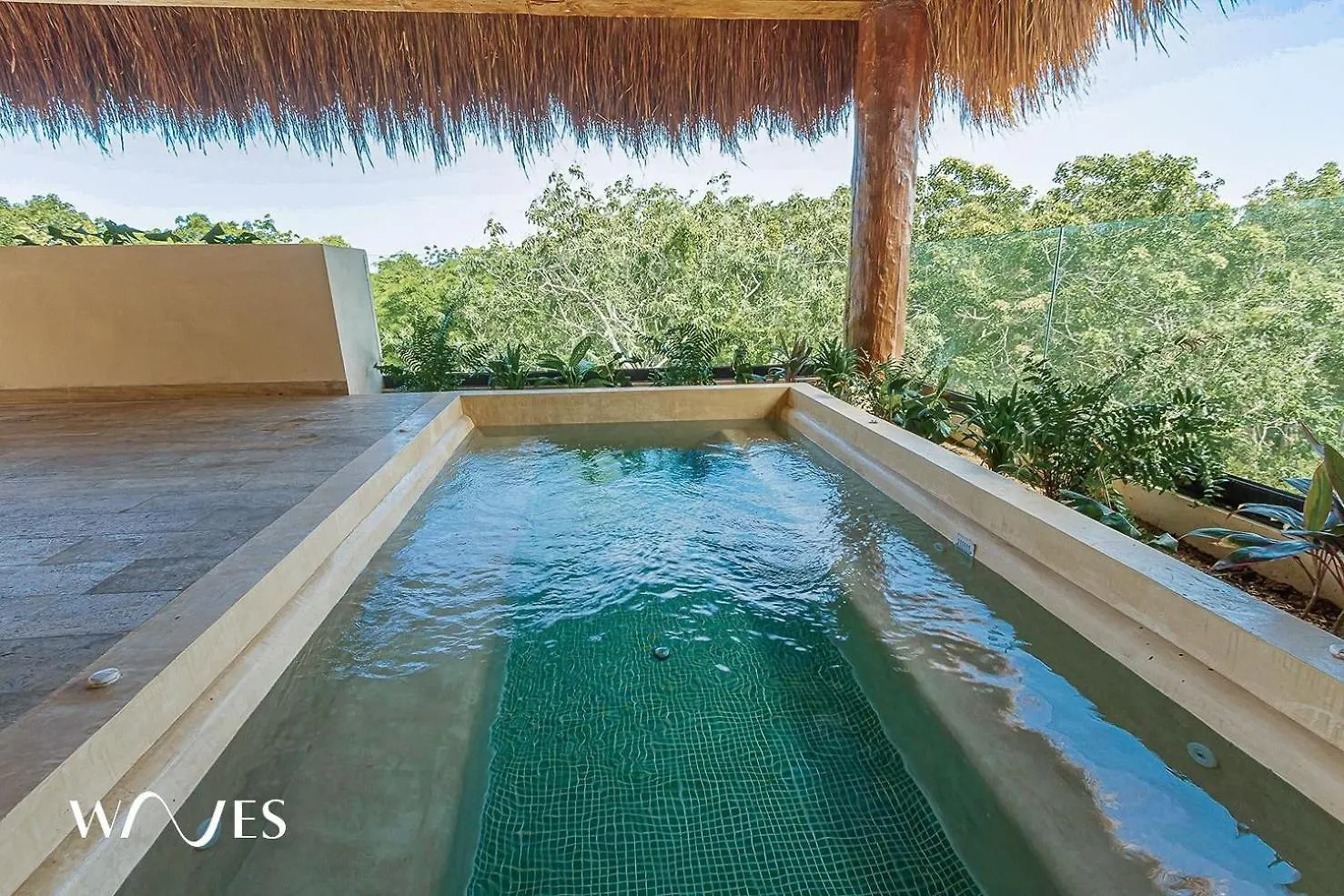 2 Rec. | Roof C/Infinity Pool + Jacuzzi | Amplio Apartment Tulum